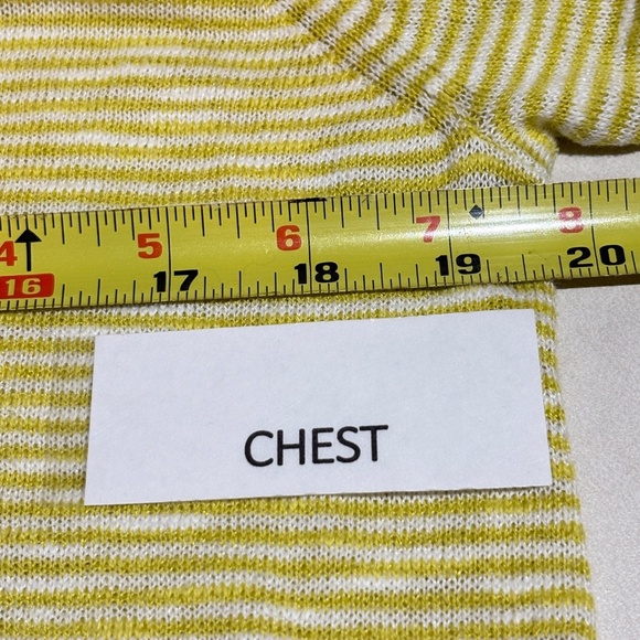 Eileen Fisher Linen/Cotton Long Sleeve Knit Top Sz PM Breathable Beach Coastal - Picture 7 of 12